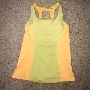 Lululemon yellow tank top